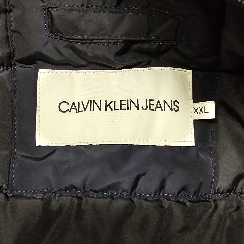 Calvin Klein Jeans Navy Blue Bomber Jacket - Picture 5 of 6
